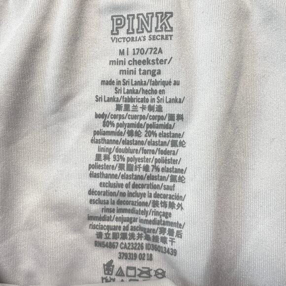 PINK Victoria’s Secret Purple Pink Mini Cheekster Bikini Bottom Size M - Picture 4 of 4